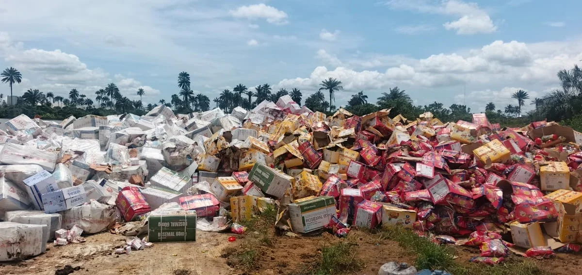 NAFDAC destroys N2.6bn worth of fake drugs and food in Rivers