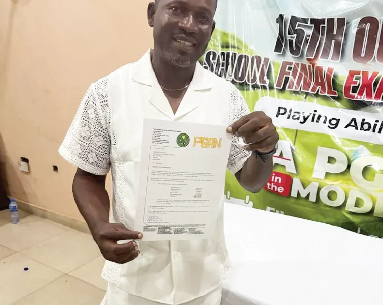 Air Force golfer Kolawole joins PGAN after five years of effort