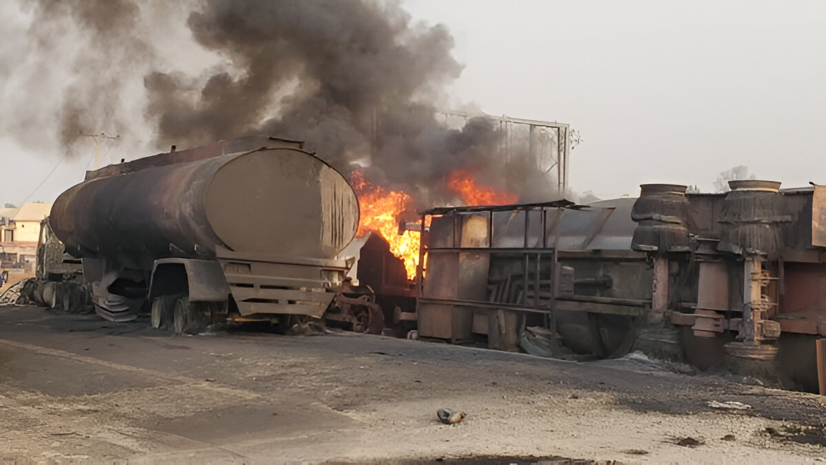 Expert Warns Against Collecting Spilt Fuel After Tanker Fires