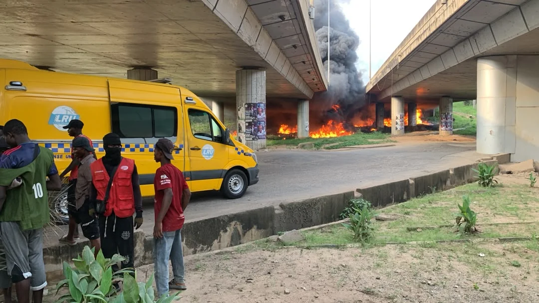 Tanker Fire Reported Under Otedola Bridge
