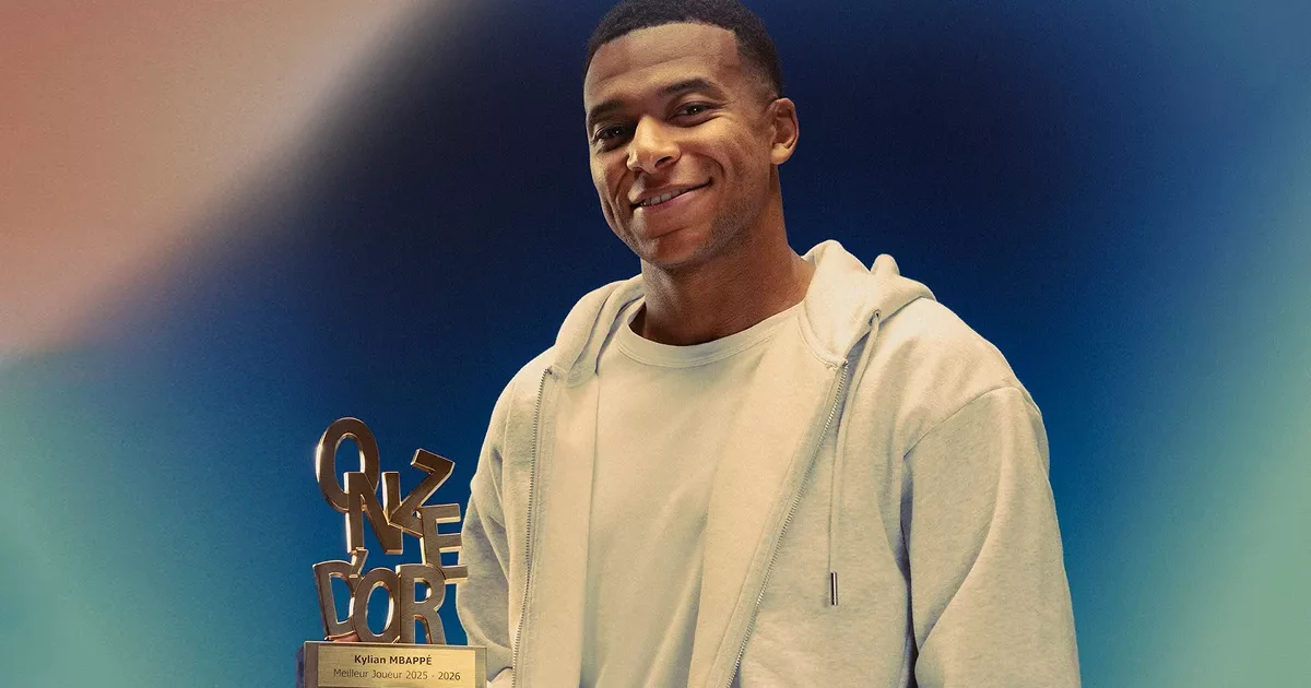 Mbappé wins Onze d’Or award for best player of 2025/26 season