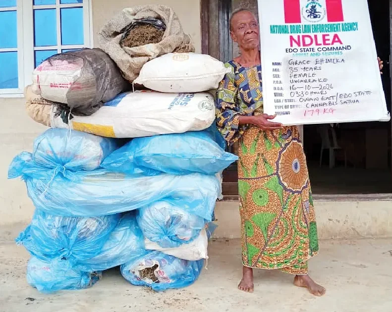 NDLEA arrests 85-year-old grandmother and five others in Edo