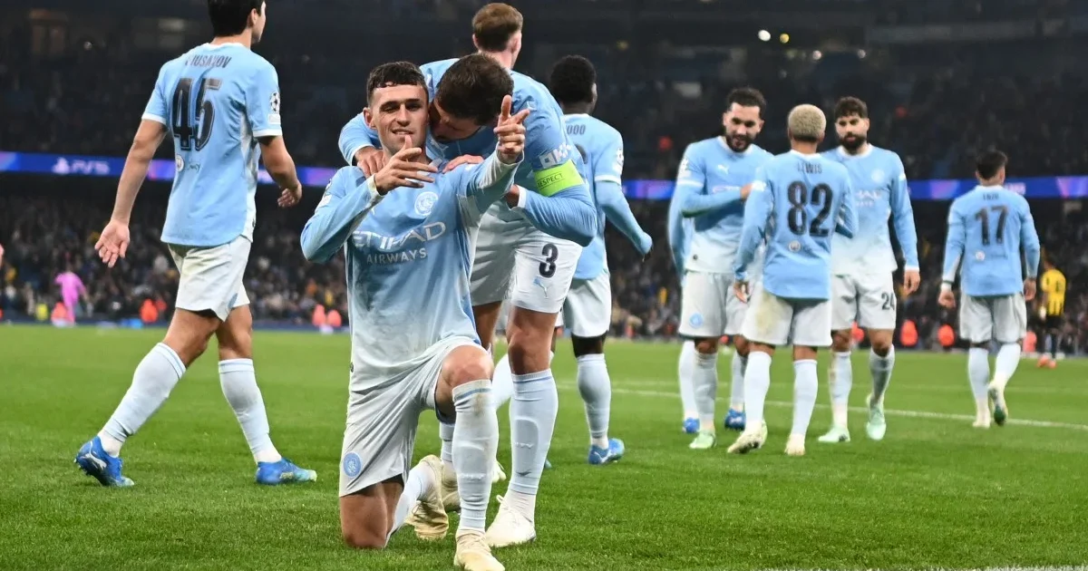 Foden Scores Three as Man City Beats AEK Athens 5-1