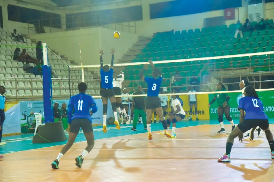 Customs and VIP Spikers Shine in Volleyball League