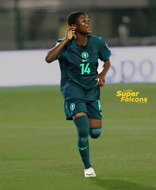 Adegbuyi Celebrates First Goal in Nigeria's Win Over Puerto Rico