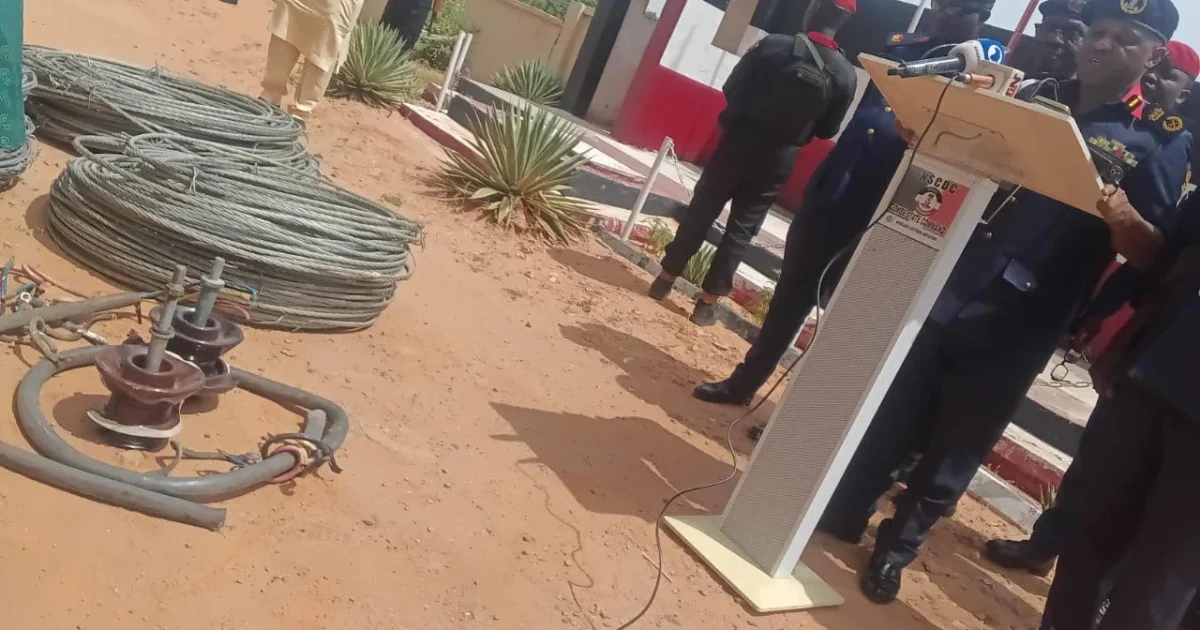 NSCDC nabs 22-year-old for vandalizing power cables in Gombe