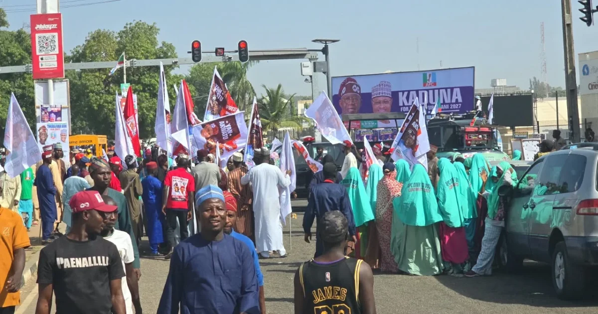 Tinubu Kicks Off 2027 Campaign in Kaduna Stadium