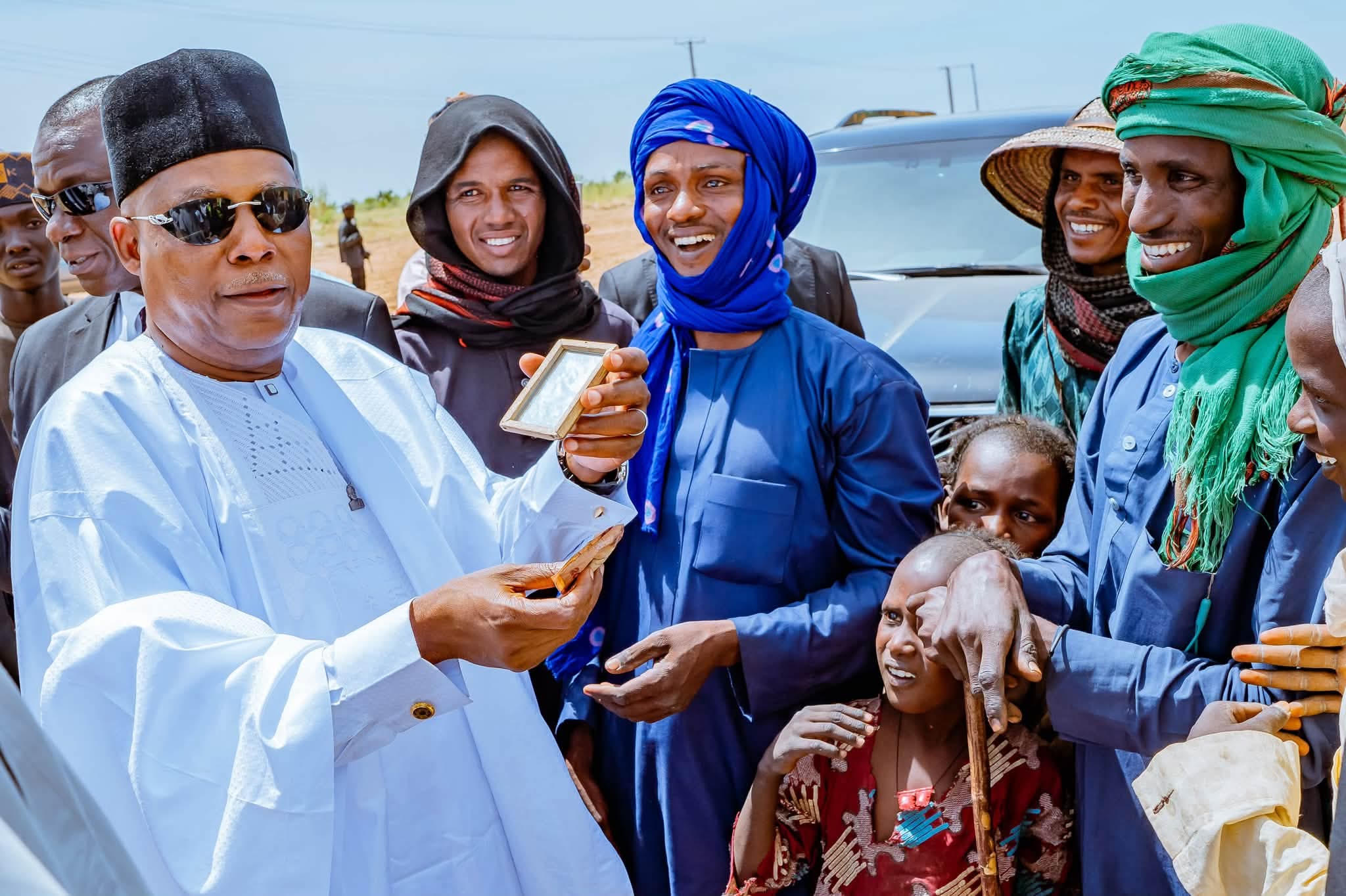 Shettima Chats with Fulani Friends on Education for Children