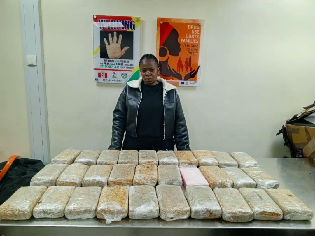 NDLEA nabs South African woman with 36.65kg cocaine and Lagos car dealer
