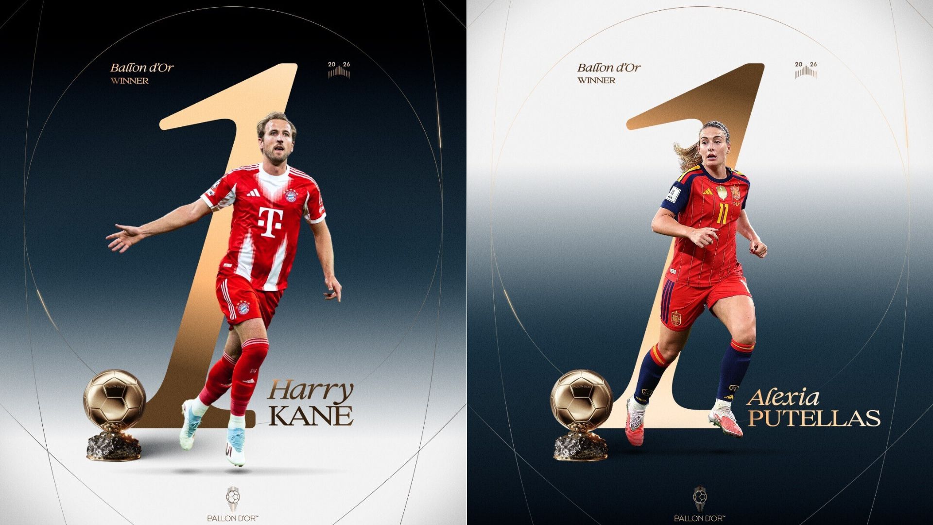 Kane and Putellas Win Ballon d'Or in London